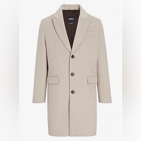 Express cream long coat size XS - Picture 3 of 8